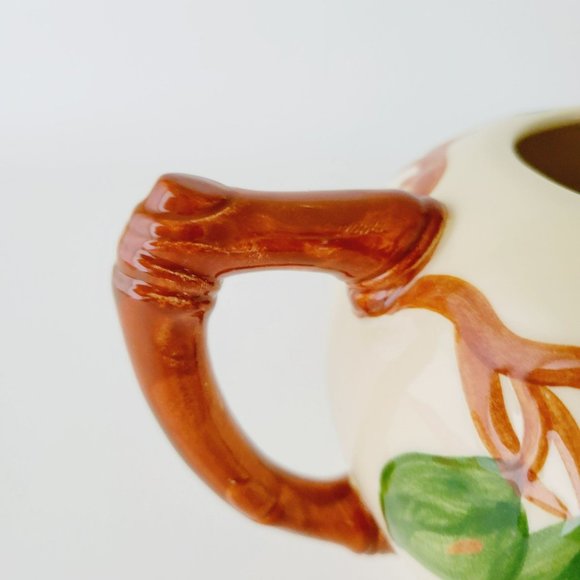 Vintage Franciscan Apple Teapot NO LID, Teacup & Saucer c1953-58 USA Fruit Decor - Picture 13 of 15